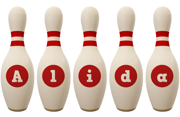 Alida bowling-pin logo