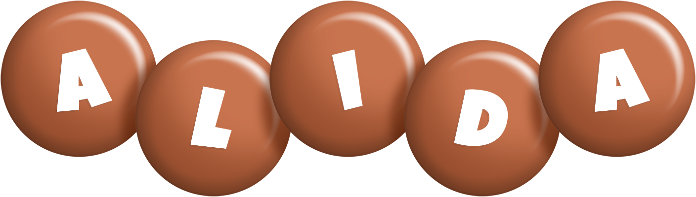 Alida candy-brown logo
