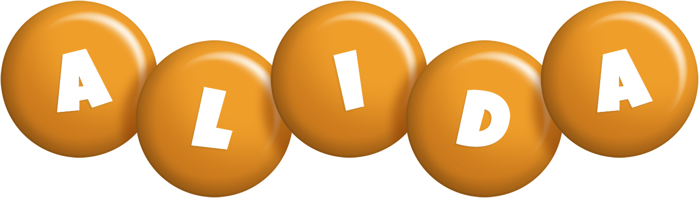 Alida candy-orange logo