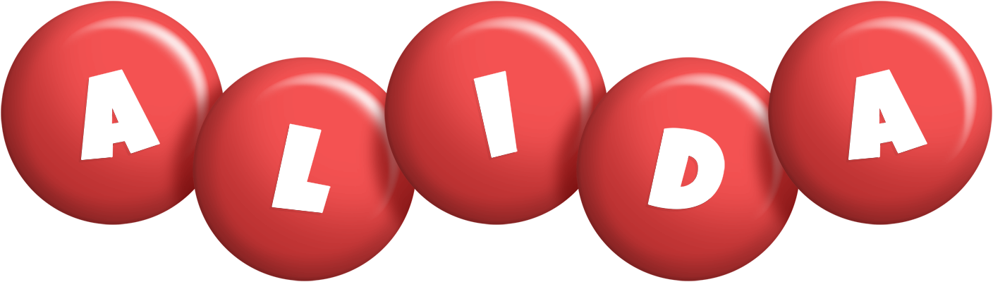 Alida candy-red logo