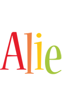 Alie birthday logo