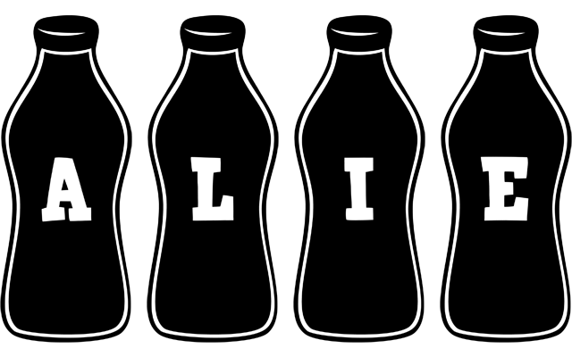 Alie bottle logo