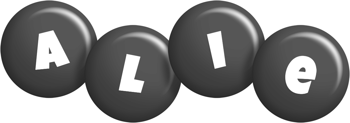 Alie candy-black logo