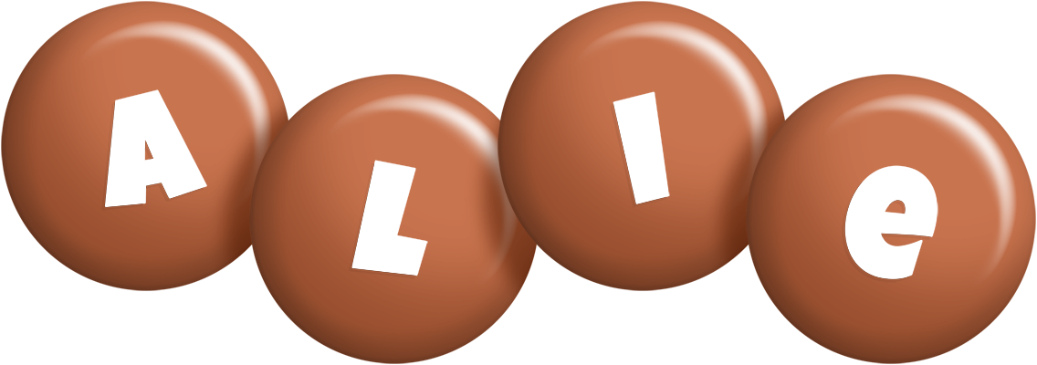 Alie candy-brown logo