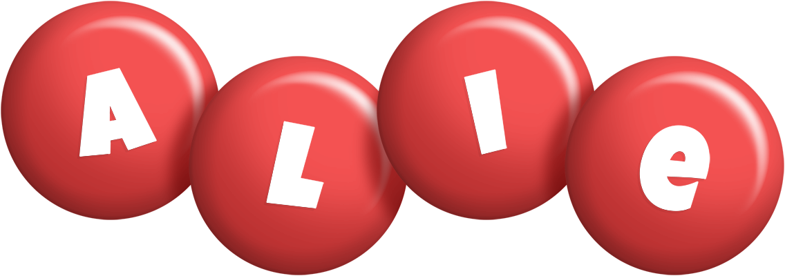 Alie candy-red logo