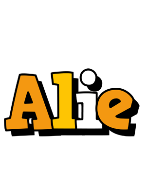 Alie cartoon logo