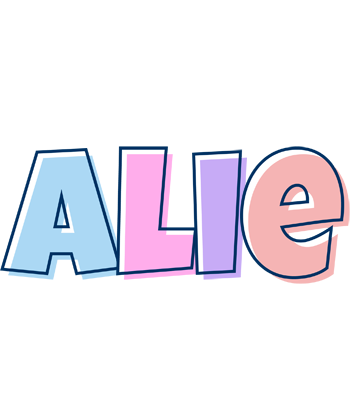 Alie pastel logo