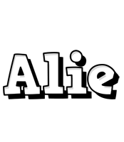 Alie snowing logo