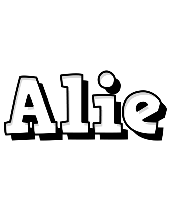 Alie snowing logo