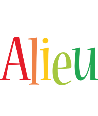 Alieu birthday logo