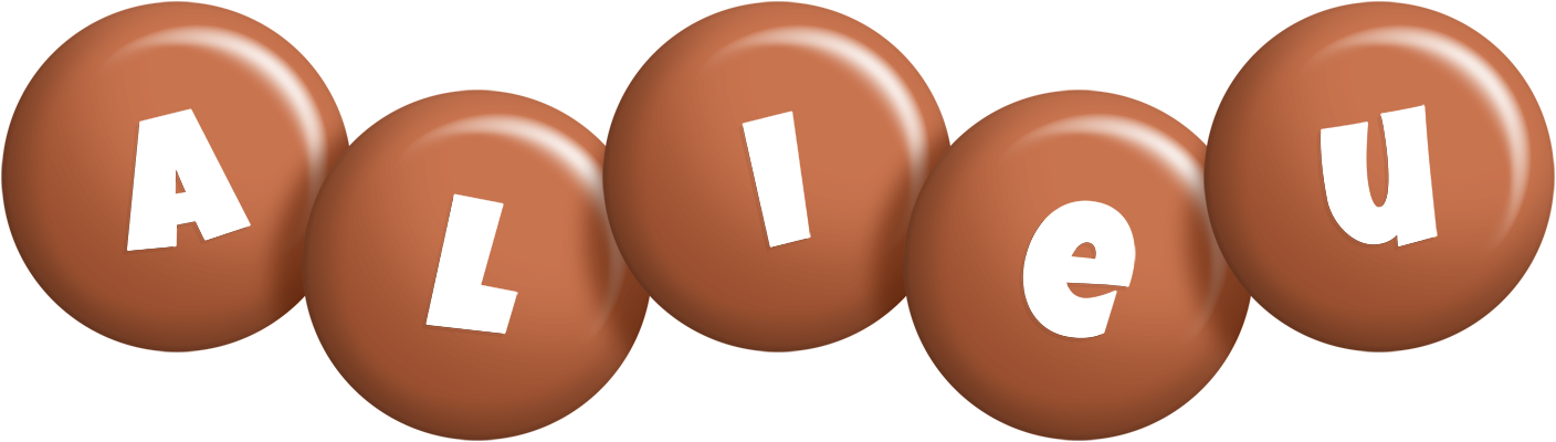 Alieu candy-brown logo