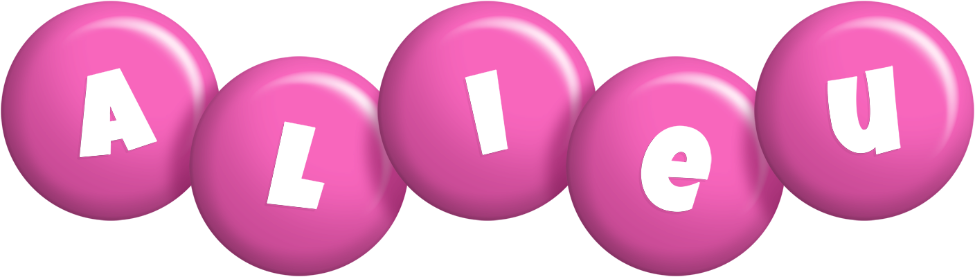 Alieu candy-pink logo