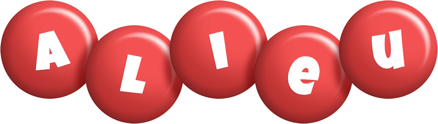 Alieu candy-red logo