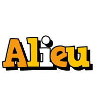 Alieu cartoon logo