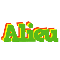 Alieu crocodile logo