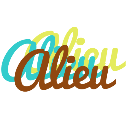 Alieu cupcake logo