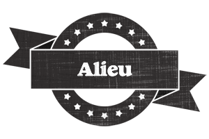 Alieu grunge logo