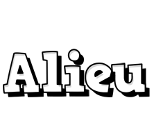 Alieu snowing logo