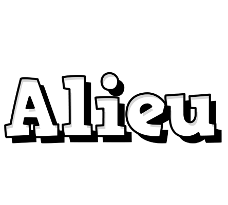 Alieu snowing logo