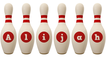 Alijah bowling-pin logo