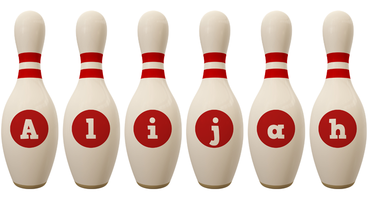 Alijah bowling-pin logo