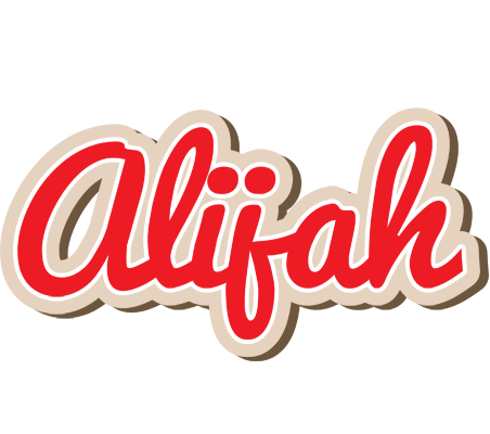 Alijah chocolate logo