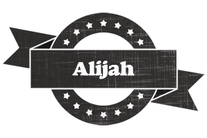 Alijah grunge logo