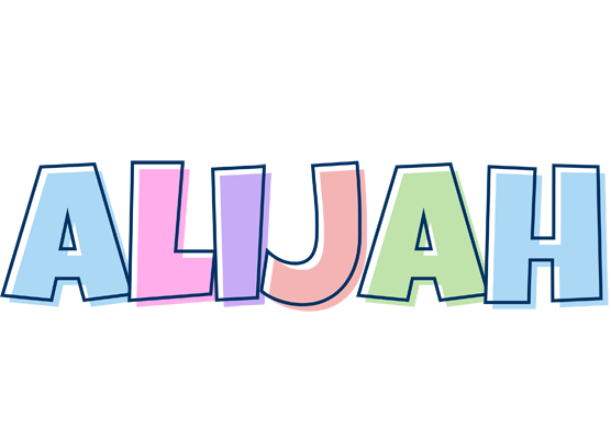 Alijah pastel logo