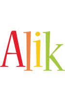 Alik birthday logo
