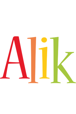 Alik birthday logo