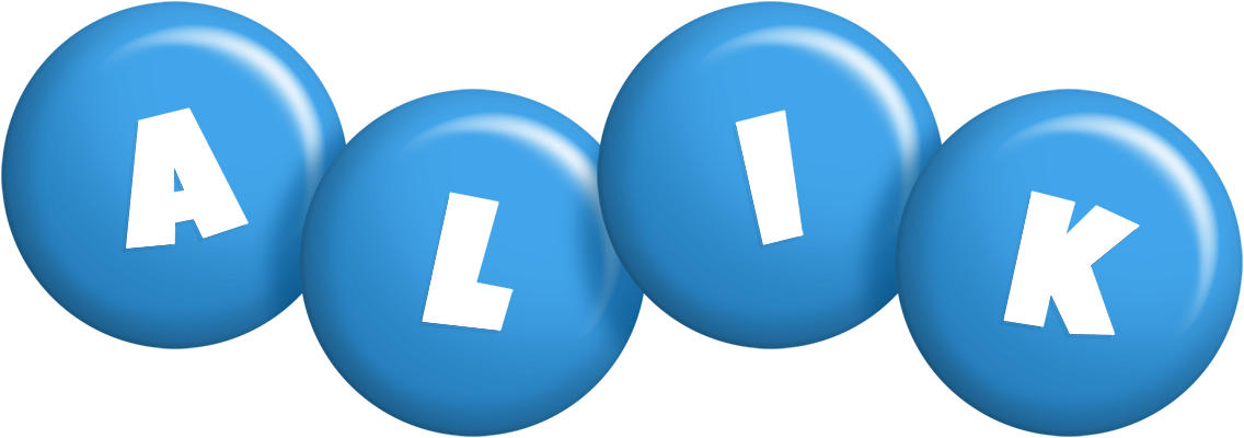 Alik candy-blue logo