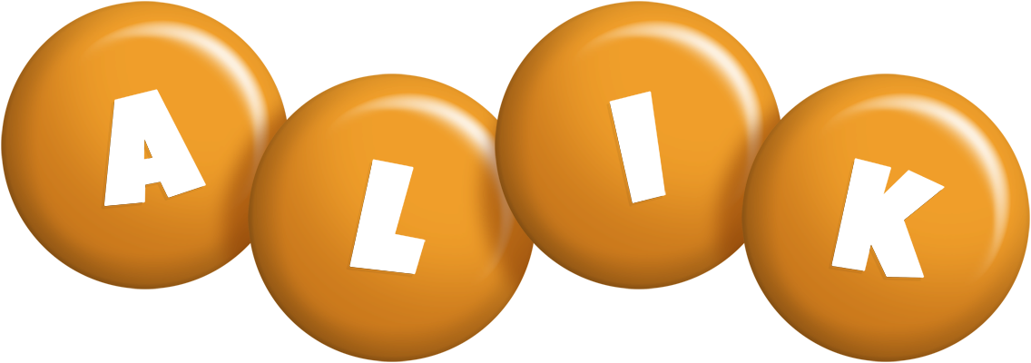 Alik candy-orange logo