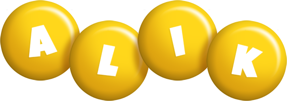 Alik candy-yellow logo