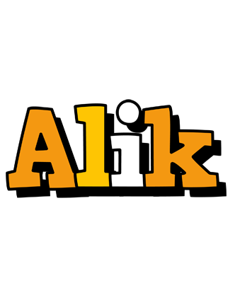 Alik cartoon logo