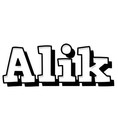 Alik snowing logo