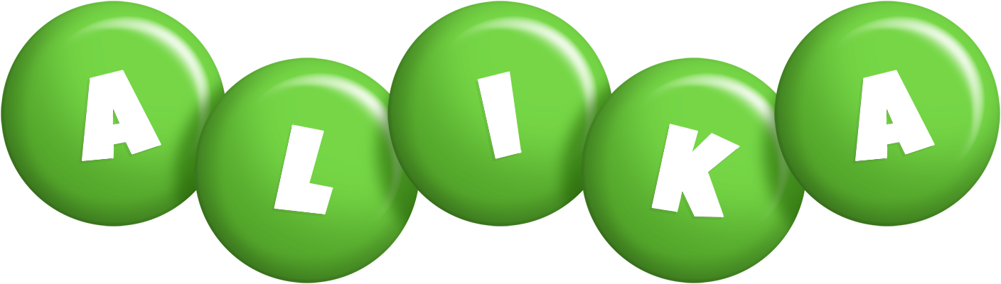 Alika candy-green logo