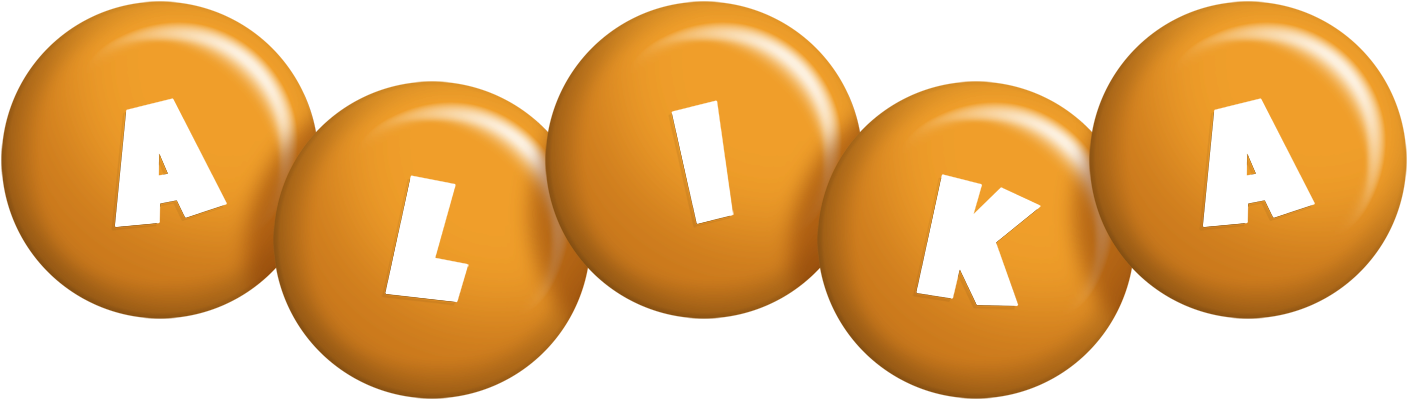 Alika candy-orange logo