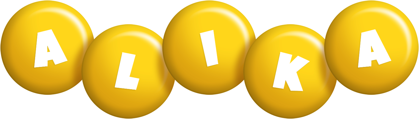 Alika candy-yellow logo
