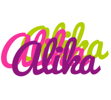 Alika flowers logo