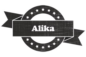 Alika grunge logo