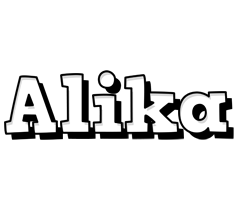 Alika snowing logo