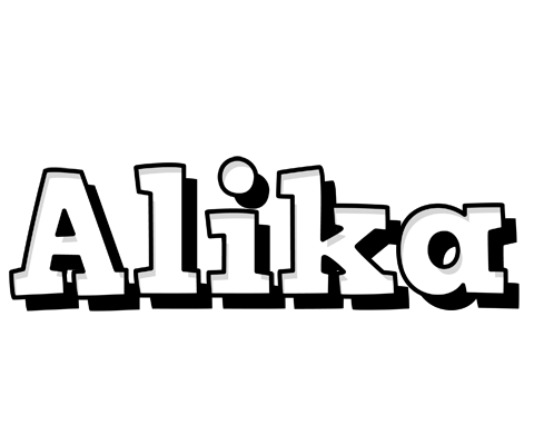 Alika snowing logo