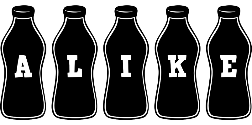 Alike bottle logo