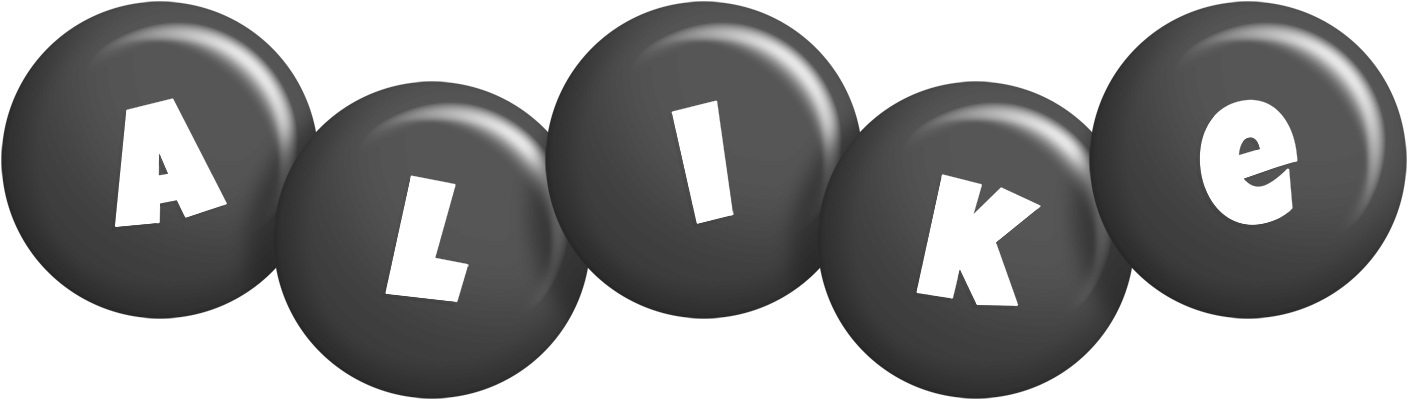 Alike candy-black logo