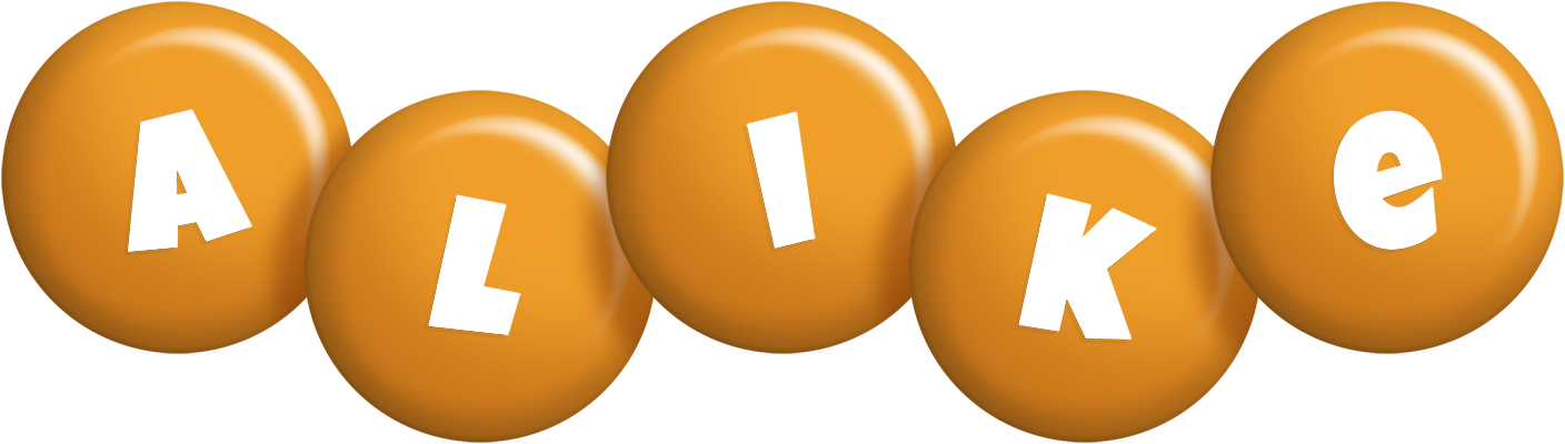Alike candy-orange logo