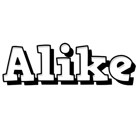 Alike snowing logo