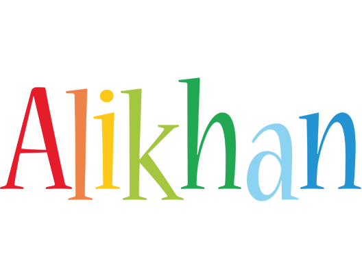 Alikhan birthday logo