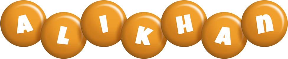 Alikhan candy-orange logo