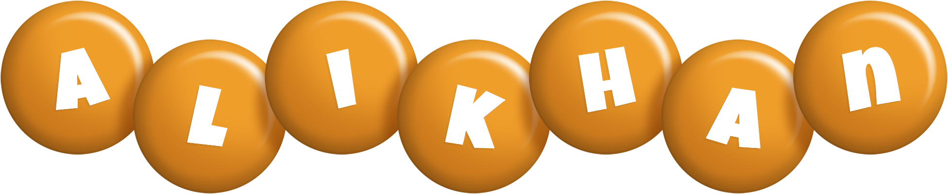 Alikhan candy-orange logo