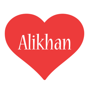 Alikhan love logo